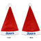Blue Pirate Santa Hats - Front and Back (Double Sided Print) APPROVAL