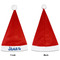Blue Pirate Santa Hats - Front and Back (Single Print) APPROVAL