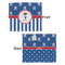 Blue Pirate Security Blanket - Front & Back View