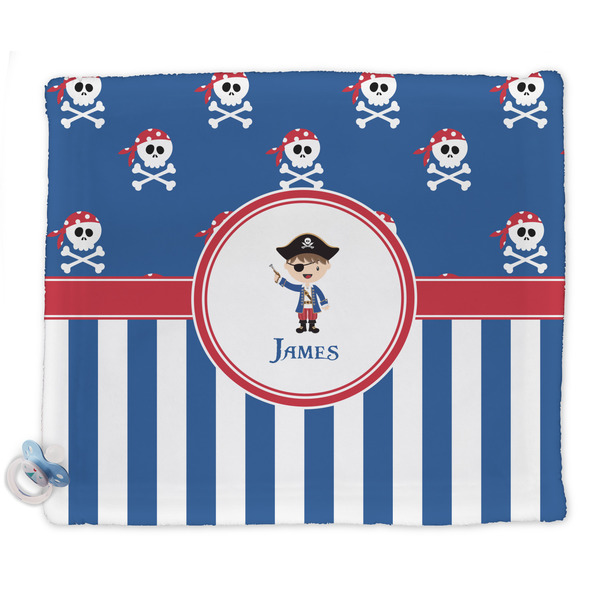 Custom Blue Pirate Security Blanket - Single Sided (Personalized)