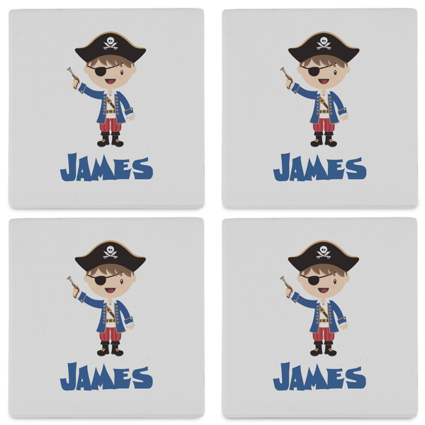 Blue Pirate Set of 4 Sandstone Coasters - See All 4 View