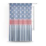 Blue Pirate Sheer Curtain (Personalized)