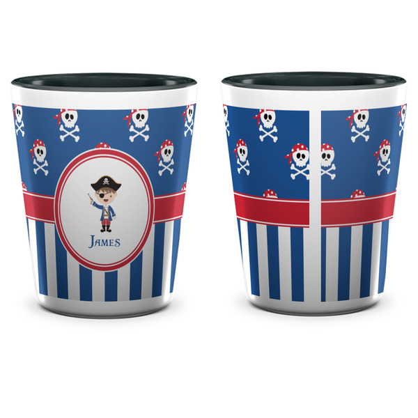 Blue Pirate Shot Glass - Two Tone - APPROVAL