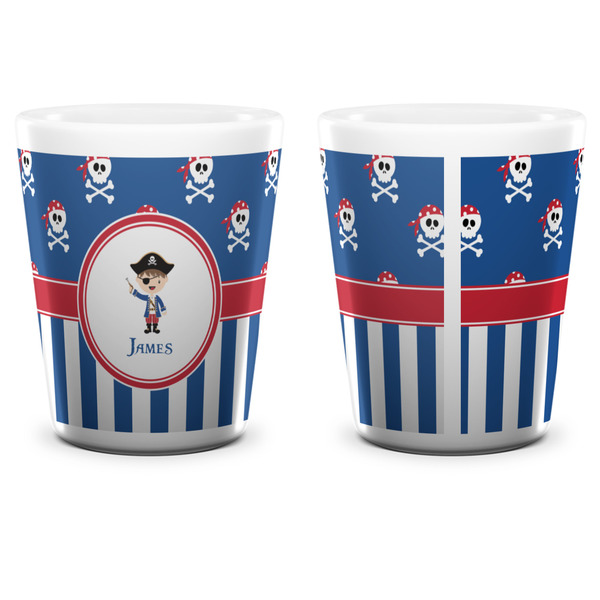 Blue Pirate Shot Glass - White - APPROVAL
