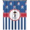 Blue Pirate Extra Long Shower Curtain - 70"x84" (Personalized)