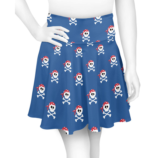 Custom Blue Pirate Skater Skirt - X Large