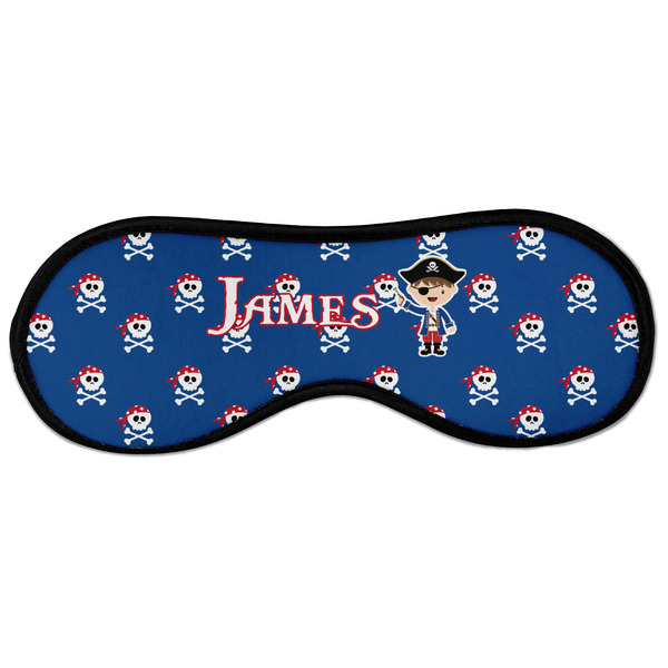 Blue Pirate Sleeping Eye Mask - Front Large