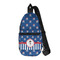 Blue Pirate Sling Bag - Front View