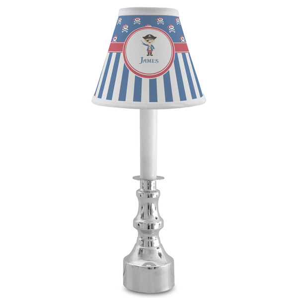 Blue Pirate Small Chandelier Lamp - LIFESTYLE (on candle stick)