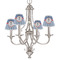 Blue Pirate Small Chandelier Shade - LIFESTYLE (on chandelier)