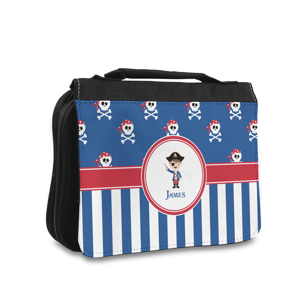 Custom Blue Pirate Toiletry Bag - Small (Personalized)