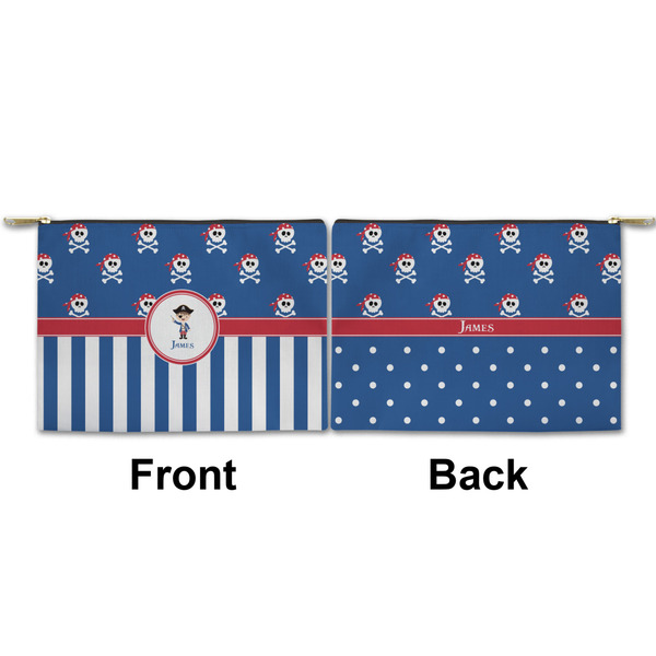 Blue Pirate Small Zipper Pouch Approval (Front and Back)