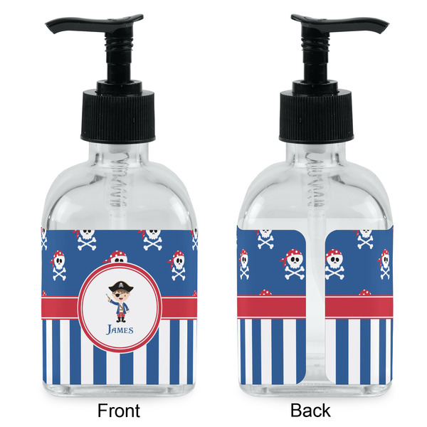 Blue Pirate Glass Soap/Lotion Dispenser - Approval
