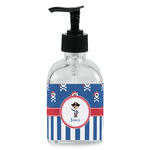 Blue Pirate Glass Soap & Lotion Bottle - Single Bottle (Personalized)