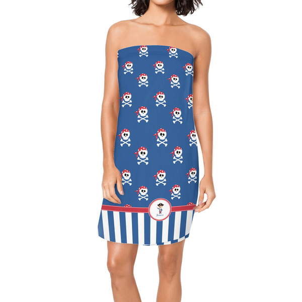 Custom Blue Pirate Spa / Bath Wrap w/ Name or Text