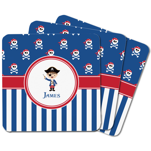 Blue Pirate Square Fridge Magnet - MAIN