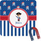 Blue Pirate Square Fridge Magnet (Personalized)
