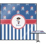 Blue Pirate Square Table Top - 24" (Personalized)