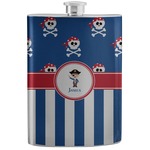 Blue Pirate Stainless Steel Flask (Personalized)