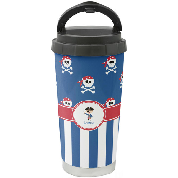 Custom Blue Pirate Stainless Steel Coffee Tumbler (Personalized)