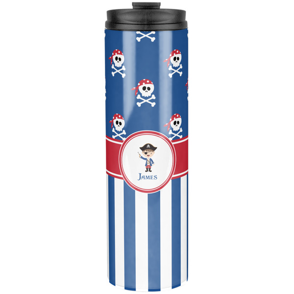 Custom Blue Pirate Stainless Steel Skinny Tumbler - 20 oz (Personalized)