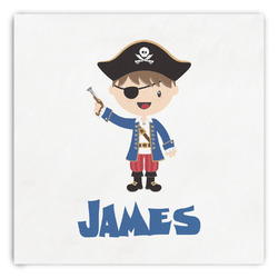 Blue Pirate Paper Dinner Napkins (Personalized)