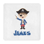 Blue Pirate Decorative Paper Napkins (Personalized)