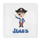 Blue Pirate Standard Decorative Napkins (Personalized)