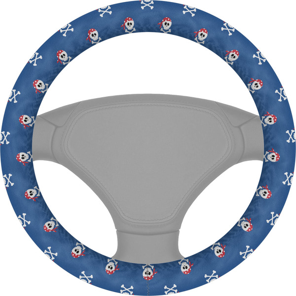 Custom Blue Pirate Steering Wheel Cover
