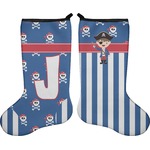 Blue Pirate Holiday Stocking - Double-Sided - Neoprene (Personalized)