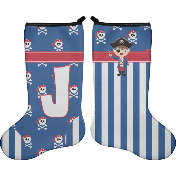 Blue Pirate Stocking - Double-Sided - Approval