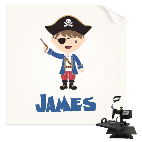 Custom Blue Pirate Sublimation Transfer - Youth / Women (Personalized)