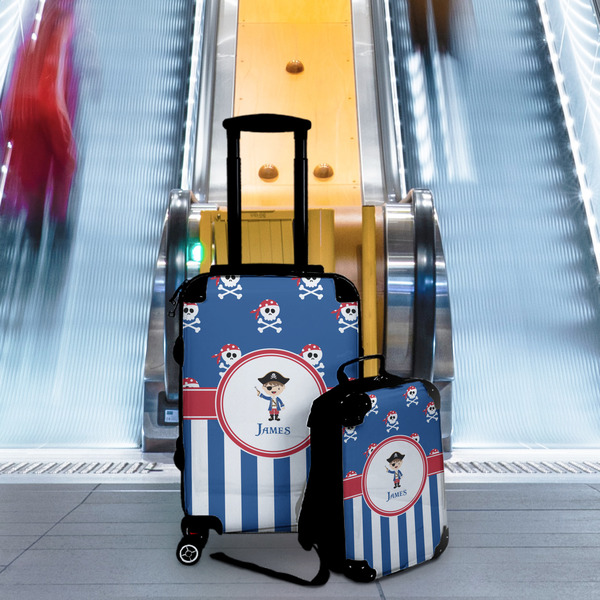 Blue Pirate Suitcase Set 4 - IN CONTEXT