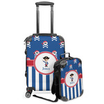 Blue Pirate Kids 2-Piece Luggage Set - Suitcase & Backpack (Personalized)