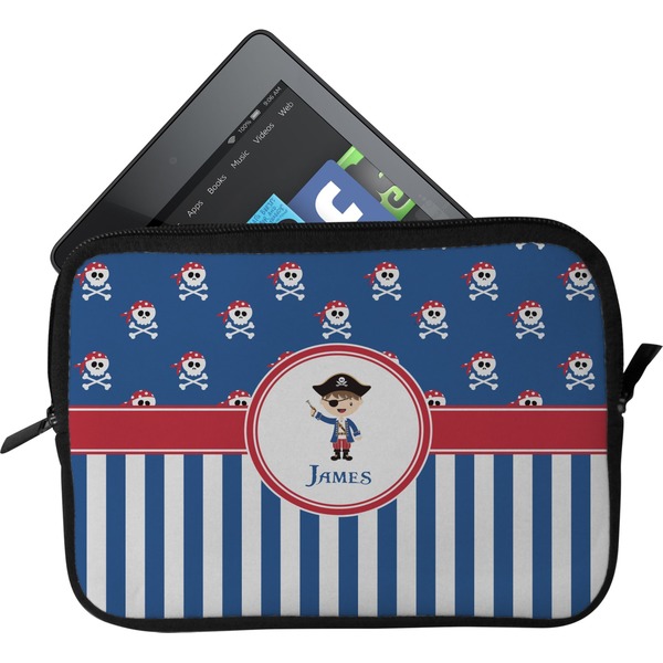 Custom Blue Pirate Tablet Case / Sleeve - Small (Personalized)