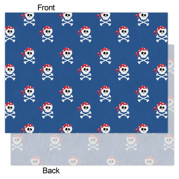 Blue Pirate Tissue Paper - Heavyweight - Large - Front & Back