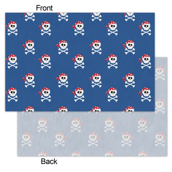 Blue Pirate Tissue Paper - Lightweight - Small - Front & Back