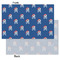 Blue Pirate Tissue Paper - Lightweight - Small - Front & Back