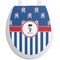 Blue Pirate Toilet Seat Decals