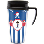 Blue Pirate Acrylic Travel Mug with Handle (Personalized)