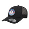 Blue Pirate Trucker Hat - Black (Personalized)
