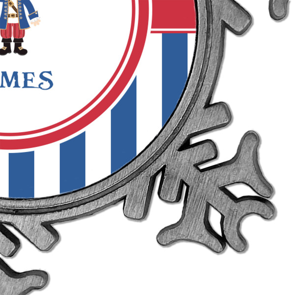 Blue Pirate Vintage Snowflake - Detail