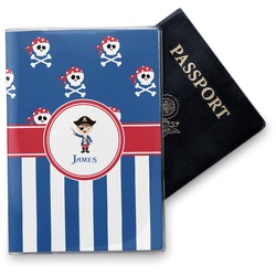 Blue Pirate Vinyl Passport Holder (Personalized)