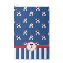 Blue Pirate Waffle Weave Golf Towel (Personalized)
