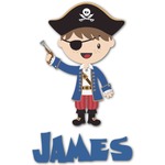 Blue Pirate Graphic Decal - Large (Personalized)
