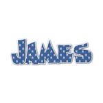 Blue Pirate Name/Text Decal - Custom Sizes (Personalized)