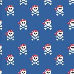 Blue Pirate Wallpaper & Surface Covering (Peel & Stick 24"x 24" Sample)