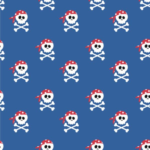 Custom Blue Pirate Wallpaper & Surface Covering (Water Activated 24"x 24" Sample)