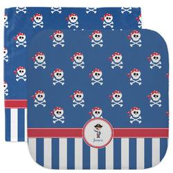 Blue Pirate Facecloth / Wash Cloth (Personalized)