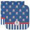 Blue Pirate Washcloth / Face Towels
